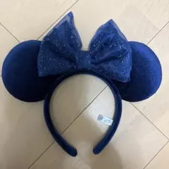 ミニー カチューシャ ネイビー