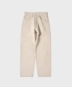 FADED HARD TWIST BROWN DENIM WIDE PANT34のサムネイル