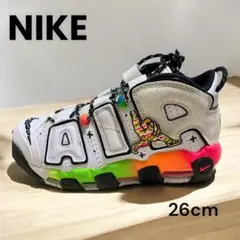 【未使用】NIKE AIR MORE UPTEMPO 26ゴースト