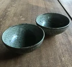 新品美濃焼　わびうぐいす千段　ごはん茶碗2枚セット