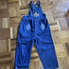 ミッキーマウス デニムオーバーオール 120