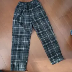 GLOBAL WORK チェック柄 ロングパンツ 150