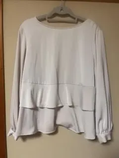 ROPÉ PICNIC ホワイト フリルシャツ 38