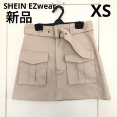 新品 SHEIN EZwear カーゴスカート ベージュ XSのサムネイル
