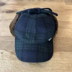 90s L.L.Bean チェック フライトキャップ