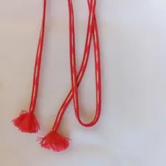 【値下げ】赤色ストライプ帯締め
