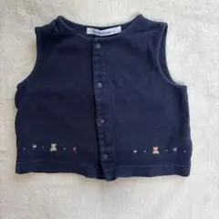 familiar ベビーベスト 80 ネイビー