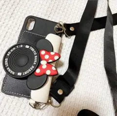 ミニーマウス カメラデザイン iPhone XSケース