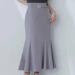 NATURAL BEAUTY BASIC ベルテッドマーメイドスカート　PS