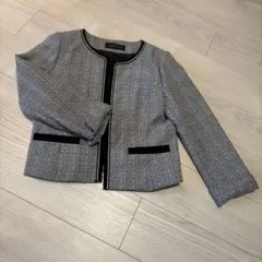 ノーカラージャケット グレー 11号