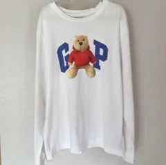 GAP ギャップ ロンT シンプル ホワイト Tシャツ コットン100% XS