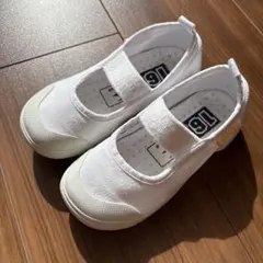 moonstar ホワイト ストラップ 上履き 16センチ 2E