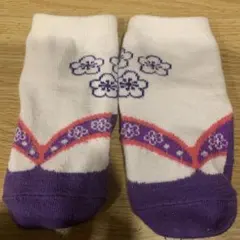 【一度短時間のみの着用】足袋風ソックス　ベビー　キッズ　13-15センチ