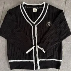 スクール　カーディガン ブラック 120