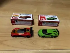 トミカ 2個　ロータス 3-イレブン ランボルギーニ アヴェンタドール SVJ