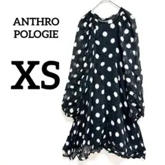 タグ付き✨ANTHROPOLOGIE ドット柄ブラウス【XS】シースルーのサムネイル