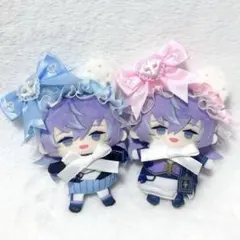 ヘッドドレス お洋服 にじぱぺ ぱぺっと 10cmぬい ちびぐるみ ピンク 水色