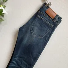 メンズ　美品★未使用に近い　ユニクロ 28インチ ブルー　ストレート　デニム