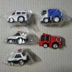 g*u様 ちびっこチョロQ 5台セット はたらく車 パトカー 救急車 消防車 ゴ