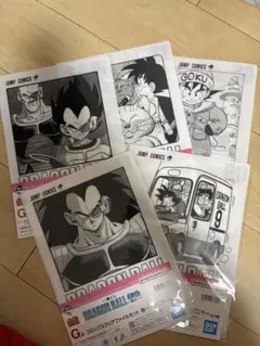 一番くじ　ドラゴンボール40th其之一　コミックスクリアファイル　5種セット