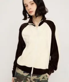 SLY VELOUR TRACK JACKET ベロア トラックジャケット 春服のサムネイル