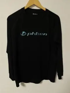 phiten ファイテン　ラメ ブラック ロングシャツ Oサイズのサムネイル