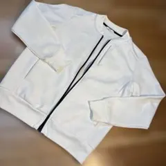 UNIQLO ノーカラートラックジャケット ホワイト