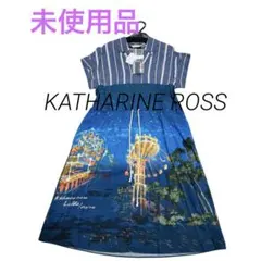 未使用 KATHARINE ROSS キャサリン・ロス 半袖ワンピース 遊園地柄