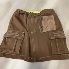 X-girlブラウン ポケット付きハーフパンツ