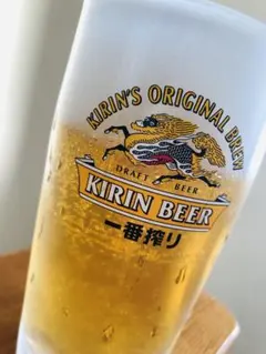 食品サンプル　ビール　麒麟一番搾　水滴付き