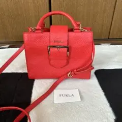 FURLA 2way ショルダーバッグ レッド