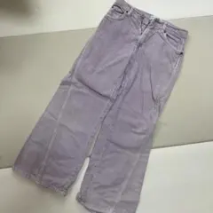 ZARA 薄紫色 デニムパンツ