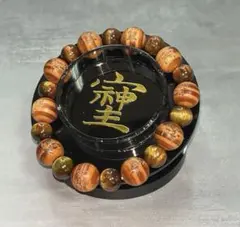 そしじ両面刻印 龍血樹×ウルフタイガーアイ パワーストーンブレスレット 天然石のサムネイル