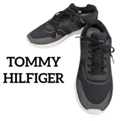 【美品】TOMMY HILFIGER スニーカー ブラック 26.5cm 通勤のサムネイル