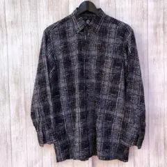 古着 90's ペイント 総柄シャツ ヴィンテージ 一点物