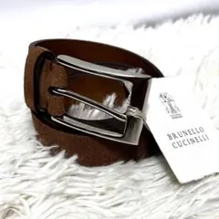 【極美品/タグ付き/箱付き】ブルネロクチネリ ベルト レザー 高級感◎ Brunello Cucinelli レザーベルト | ブラック | FARFETCH JP
