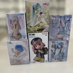 リゼロ、スパイファミリー、アーリャさん、初音ミク フィギュア6点まとめ売り