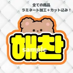 NCT ヘチャン　うちわ文字 ネームボード 蛍光色ver