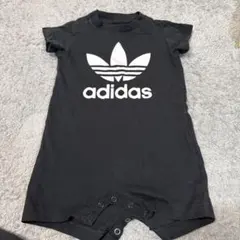 adidas 黒 ロンパース 70