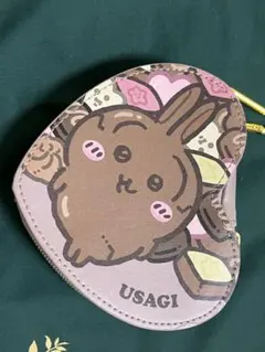しまむら ちいかわ うさぎ ダイカットポーチ バレンタイン