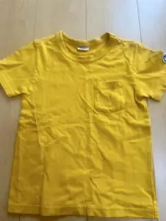 イエロー Tシャツ ポケット付き