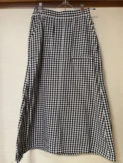 ギンガムチェック　ロングスカート　Aライン　サイズM