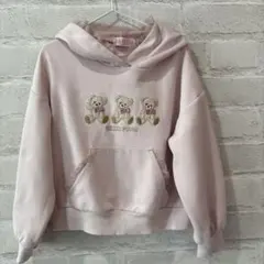 メゾピアノ　フード付きトレーナー　120