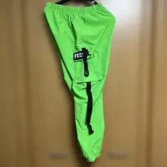 蛍光グリーン カーゴパンツ ダンス衣装 ヒップホップ ストリート系 K-POP系