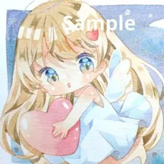 手描きイラスト　オリジナル　透明水彩