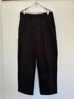 美品◆Uniqlo U ワイドフィットチノ 76 ブラック 黒 ユニクロユー