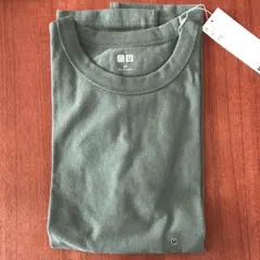 【新品・未着用】UNIQLO U クルーネックT men Mサイズ GREEN