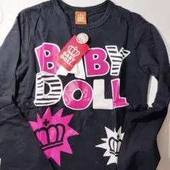 BABY DOLL 長袖Tシャツ 黒