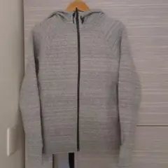 無印良品　長袖コットンスムース素材パーカー