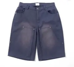 BLESSU duck wash double knee shorts